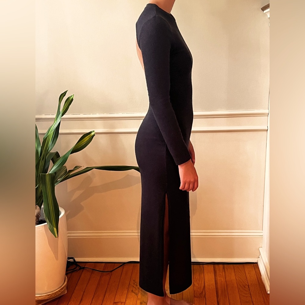 Backless Slim Fitting, Double Sided Slits